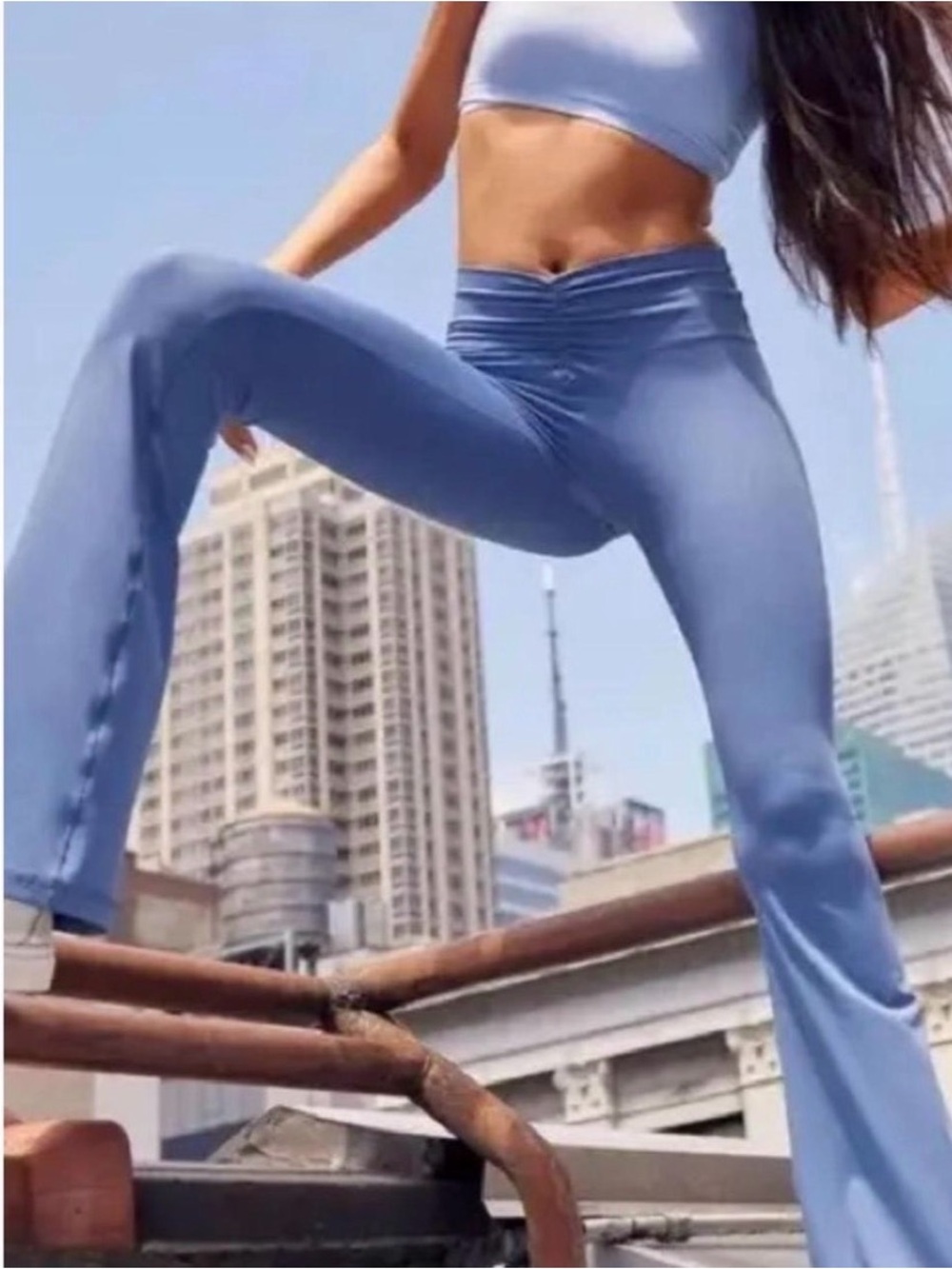 OFFLINE By Aerie Real Me High Waisted Rushed Flare Legging
